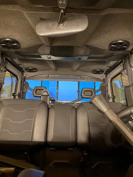 2017 - 2023 Can Am Defender Roof Mounted Middle and/or Rear Speaker Mounts - Optional Speakers Available