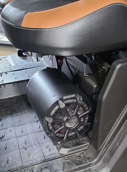 2017 - 2024 Can Am Defender Subwoofer Add-On Kit - Kicker 8" Tube Subwoofer - Memphis 300 Watt Amplifier - 100% Waterproof