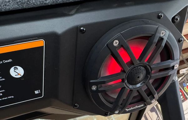 2026 Can Am Defender HD11 Audio Kit - Rockford Fosgate PMX Receiver - 6.5" Speakers - Speaker Mounts