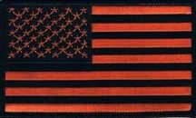 AMERICAN FLAG BLACK & ORANGE (MEDIUM)