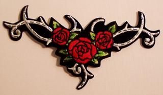 ROSES AND TRIBAL WITH STUDS LARGE