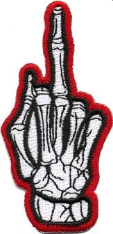 Middle finger (red)