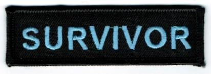 SURVIVOR (blue lettering/prostrate cancer)
