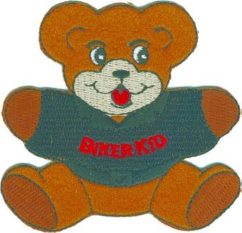 Teddy Bear with "Biker Kid" on t-shirt