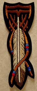FEATHER, BEADS, SHIELD