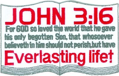 JOHN 3:16 BOOK LARGE
