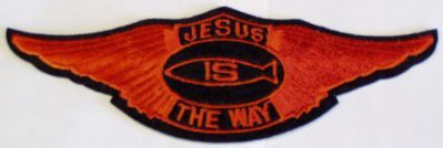 JESUS IS THE WAY, WINGS & FISH SYMBOL LARGE