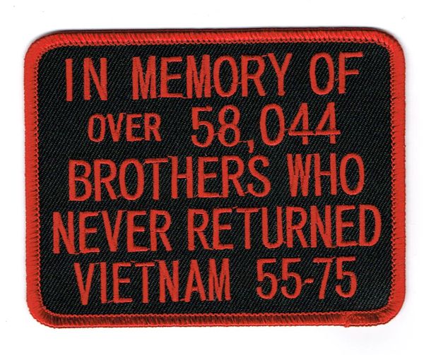 IN MEMORY OF.....VIETNAM 55-75 (RED)