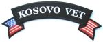 KOSOVO VET WITH AMERICAN FLAG (ROCKER)