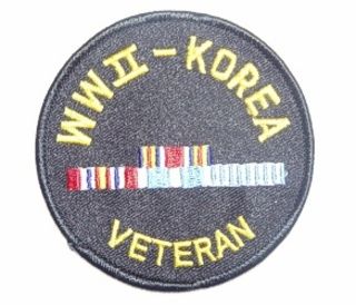 WW II - KOREA VETERAN W RIBBONS