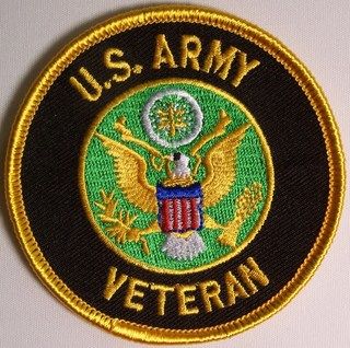 U.S. ARMY VETERAN W EMBLEM