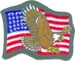 US FLAG WITH EAGLE (LARGE)