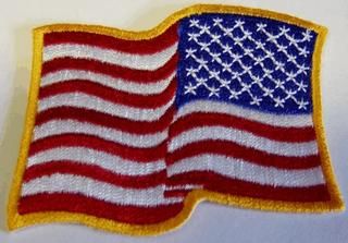 AMERICAN FLAG REVERSED WAVING (SMALL)