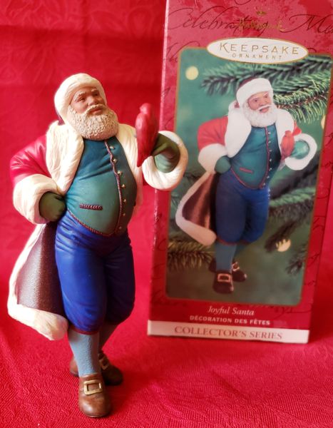 Hallmark Keepsake Ornament Joyful Santa 2000 Second in Series by Artist Patricia Andrews