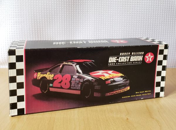 Davey Allison 1993 Texaco Havoline #28 Winston Cup Racecar 1/24 Scale Diecast Bank