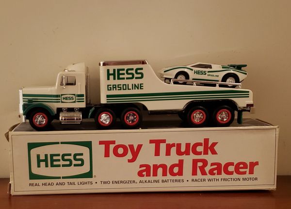 Hess toy truck and cheap racer 1991