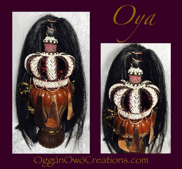 Crown for Oya with iruke on top