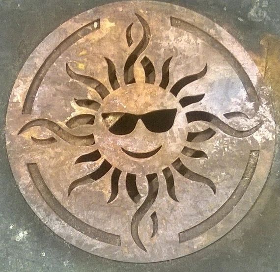 Metal Sun Wall Art Yard Art Fun In The Sun Circle City Metalworks Metal Artist Art Signs Welding Fabrication