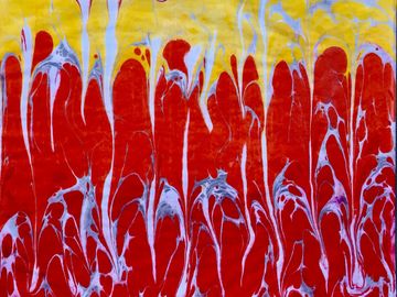  art, modern art,  picture, paint , marbling, ebru art 