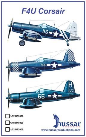 F4U Corsair - 1/32 scale decals