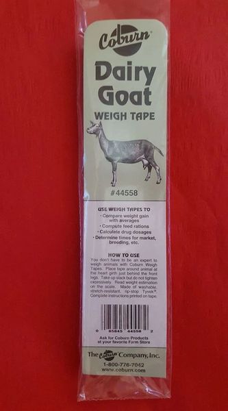 Dairy Goat Weigh Tape