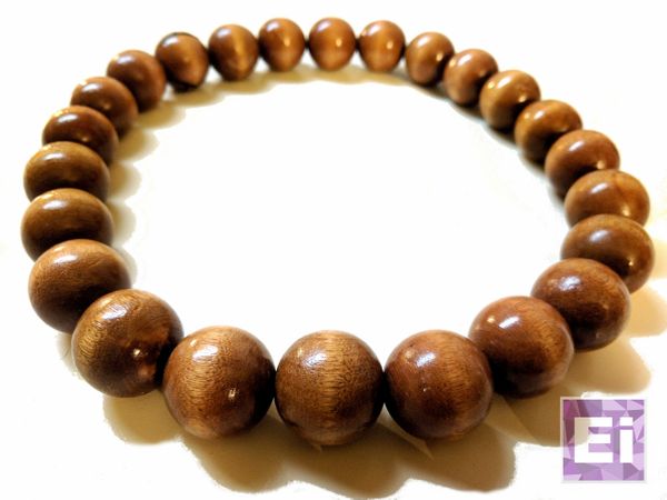 Akuma Prayer Bead Necklace: Brown