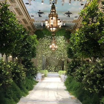 Tropical plant rentals for wedding by Jeff Leatham https://www.jeffleathamflowers.com