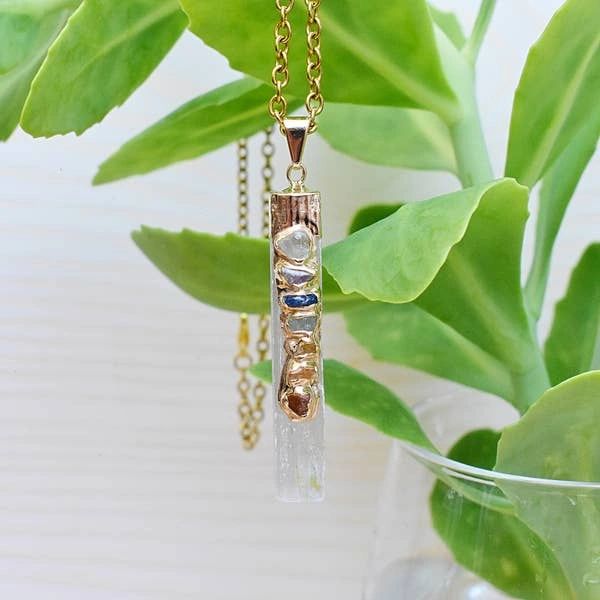 Gold Chakra Crystal Necklace