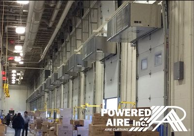 Powered Aire's Loading Dock air curtain