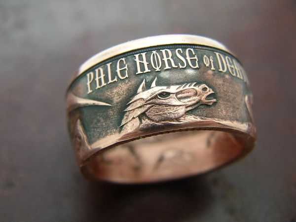 PALE HORSE OF DEATH Coin ring