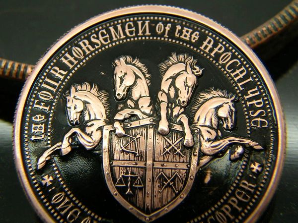 4 Horseman, Pale Horse of Death coin