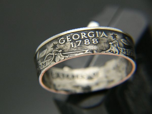 State Quarter Coin Ring 1999-2008
