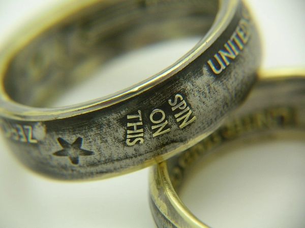 Zero Fucks Coin Ring, Style A