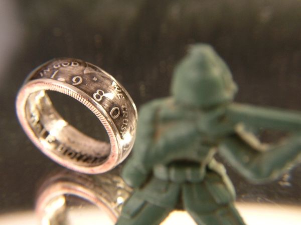 1971-Present Kennedy Half Dollar Coin Ring
