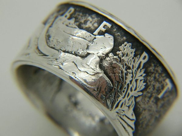 Silver American Eagle Coin Ring