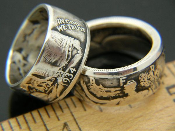 Walking Liberty Half Dollar Coin Ring 1916-1947
