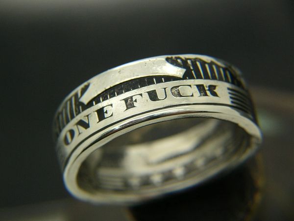 One Fuck Coin Ring
