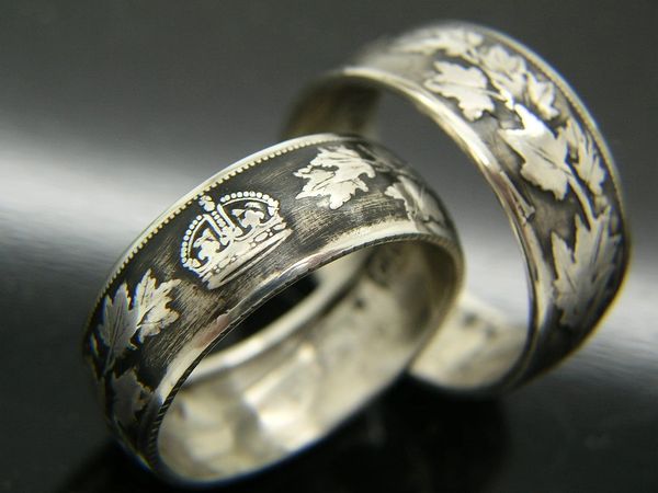 Canadian Half Dollar Coin Ring