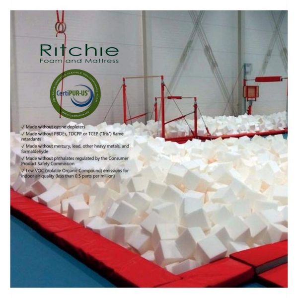 Foam Pit Cubes & Block 500 pcs (Red) Gymnastics Foam Pit Blocks