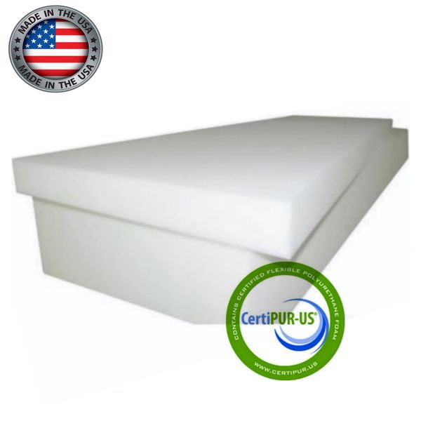 4"T x 22"W x 80"L (Extra FIRM) High Density "1850" Seat Cushions Foam
