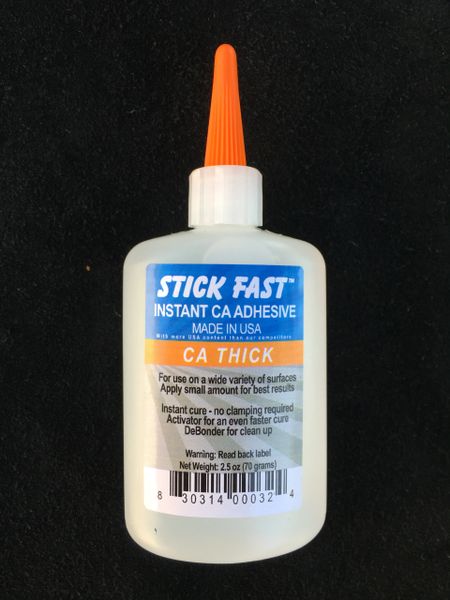 Stick Fast Instant CA Adhesive 2.5 oz Thick