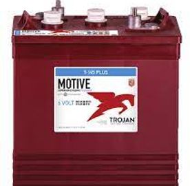 Trojan GC2 T-145Plus 6V 260Ah Flooded Deep-Cycle Battery. Perfect for Floor Machines and Golf Carts.