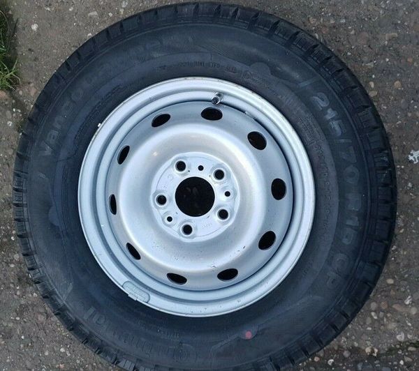 4 x motorhome steel wheel continental Contivan Contact tyre Ducato 215