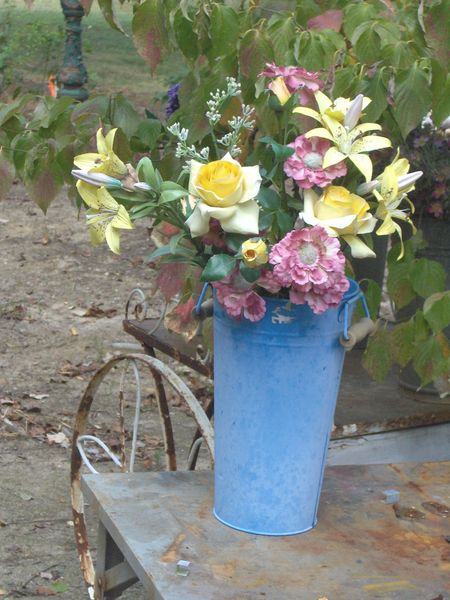 blue vase