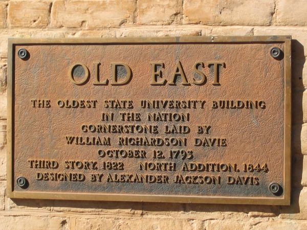 Old East plaque