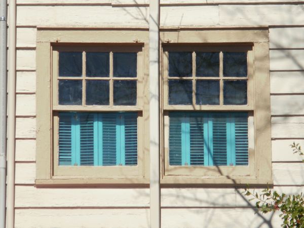 teal blinds