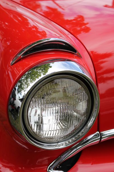 1955 Pontiac headlight