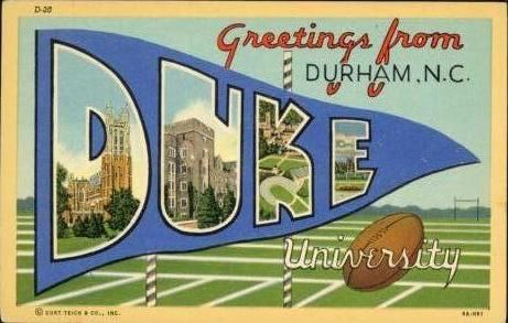 Duke postcard