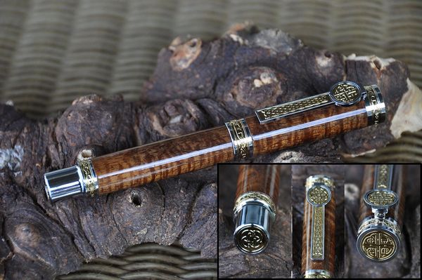 Master Pen Kit® - Celticus Chrome / Titanium Gold Rollerball