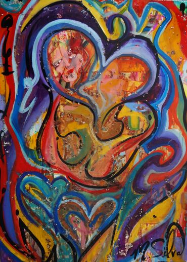 Rejoice 24x36" Mixed Medium on canvas